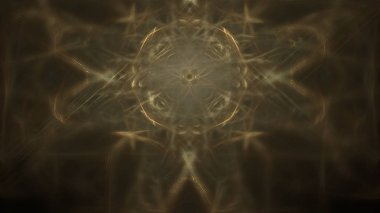 Fantezi kaotik renkli fraktal desen. Soyut Fraktal şekiller. 3D render resimde arka plan veya duvar kağıdı.