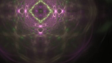 Fantezi kaotik renkli fraktal desen. Soyut Fraktal şekiller. 3D render resimde arka plan veya duvar kağıdı.