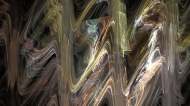 Fantezi kaotik renkli fraktal desen. Soyut Fraktal şekiller. 3D render resimde arka plan veya duvar kağıdı.