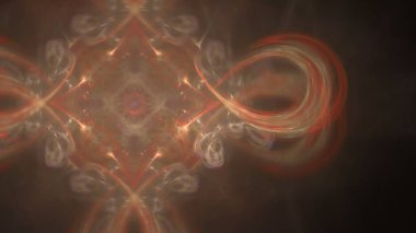 Fantezi kaotik renkli fraktal desen. Soyut Fraktal şekiller. 3D render resimde arka plan veya duvar kağıdı.