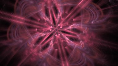 Fantezi kaotik renkli fraktal desen. Soyut Fraktal şekiller. 3D render resimde arka plan veya duvar kağıdı.