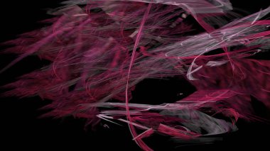 Fantezi kaotik renkli fraktal desen. Soyut Fraktal şekiller. 3D render resimde arka plan veya duvar kağıdı.