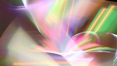 Fantezi kaotik renkli fraktal desen. Soyut Fraktal şekiller. 3D render resimde arka plan veya duvar kağıdı.