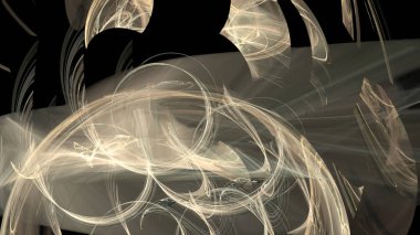 Fantezi kaotik renkli fraktal desen. Soyut Fraktal şekiller. 3D render resimde arka plan veya duvar kağıdı.