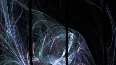 Fantezi kaotik renkli fraktal desen. Soyut Fraktal şekiller. 3D render resimde arka plan veya duvar kağıdı.