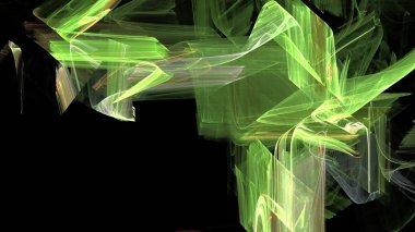 Fantezi kaotik renkli fraktal desen. Soyut Fraktal şekiller. 3D render resimde arka plan veya duvar kağıdı.