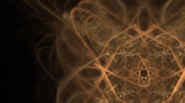 Fantezi kaotik renkli fraktal desen. Soyut Fraktal şekiller. 3D render resimde arka plan veya duvar kağıdı.