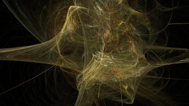 Fantezi kaotik renkli fraktal desen. Soyut Fraktal şekiller. 3D render resimde arka plan veya duvar kağıdı.