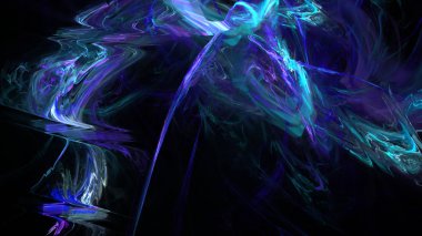 Fantezi kaotik renkli fraktal desen. Soyut Fraktal şekiller. 3D render resimde arka plan veya duvar kağıdı.