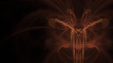 Fantezi kaotik renkli fraktal desen. Soyut Fraktal şekiller. 3D render resimde arka plan veya duvar kağıdı.