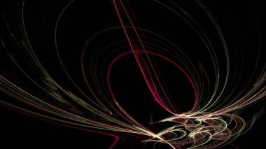 Fantezi kaotik renkli fraktal desen. Soyut Fraktal şekiller. 3D render resimde arka plan veya duvar kağıdı.