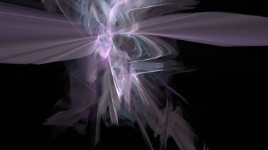 Fantezi kaotik renkli fraktal desen. Soyut Fraktal şekiller. 3D render resimde arka plan veya duvar kağıdı.