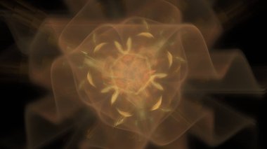 Fantezi kaotik renkli fraktal desen. Soyut Fraktal şekiller. 3D render resimde arka plan veya duvar kağıdı.