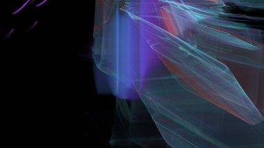 Fantezi kaotik renkli fraktal desen. Soyut Fraktal şekiller. 3D render resimde arka plan veya duvar kağıdı.