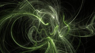 Fantezi kaotik renkli fraktal desen. Soyut Fraktal şekiller. 3D render resimde arka plan veya duvar kağıdı.