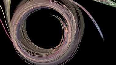 Fantezi kaotik renkli fraktal desen. Soyut Fraktal şekiller. 3D render resimde arka plan veya duvar kağıdı.