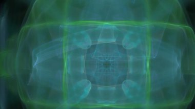 Fantezi kaotik renkli fraktal desen. Soyut Fraktal şekiller. 3D render resimde arka plan veya duvar kağıdı.