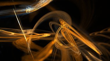 Fantezi kaotik renkli fraktal desen. Soyut Fraktal şekiller. 3D render resimde arka plan veya duvar kağıdı.