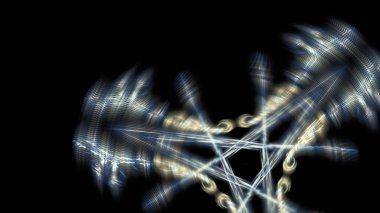 Fantezi kaotik renkli fraktal desen. Soyut Fraktal şekiller. 3D render resimde arka plan veya duvar kağıdı.