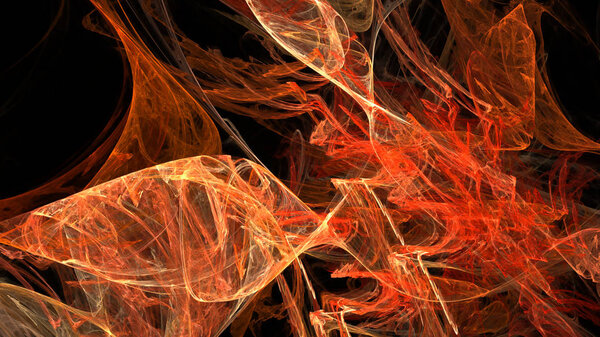 Фантазия хаотичной красочной фрактальной картины. Абстрактные фрактальные формы. 3D рендеринг фона или обоев
.