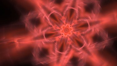 Fantezi kaotik renkli fraktal desen. Soyut Fraktal şekiller. 3D render resimde arka plan veya duvar kağıdı.