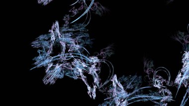 Fantezi kaotik renkli fraktal desen. Soyut Fraktal şekiller. 3D render resimde arka plan veya duvar kağıdı.