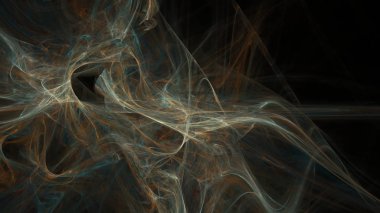 Fantezi kaotik renkli fraktal desen. Soyut Fraktal şekiller. 3D render resimde arka plan veya duvar kağıdı.