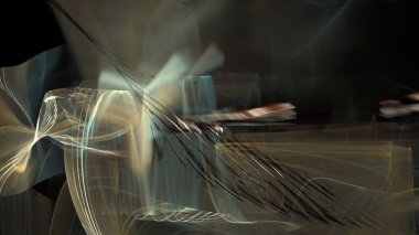 Fantezi kaotik renkli fraktal desen. Soyut Fraktal şekiller. 3D render resimde arka plan veya duvar kağıdı.