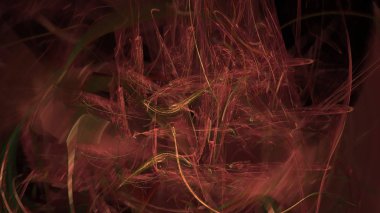 Fantezi kaotik renkli fraktal desen. Soyut Fraktal şekiller. 3D render resimde arka plan veya duvar kağıdı.