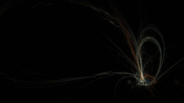 Fantezi kaotik renkli fraktal desen. Soyut Fraktal şekiller. 3D render resimde arka plan veya duvar kağıdı.