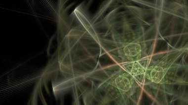 Fantezi kaotik renkli fraktal desen. Soyut Fraktal şekiller. 3D render resimde arka plan veya duvar kağıdı.