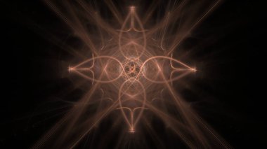 Fantezi kaotik renkli fraktal desen. Soyut Fraktal şekiller. 3D render resimde arka plan veya duvar kağıdı.