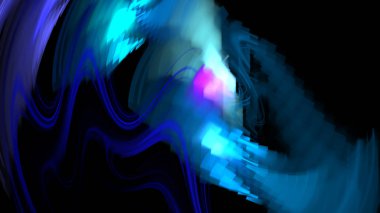 Fantezi kaotik renkli fraktal desen. Soyut Fraktal şekiller. 3D render resimde arka plan veya duvar kağıdı.