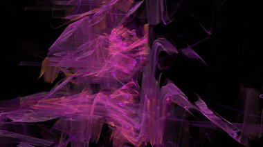 Fantezi kaotik renkli fraktal desen. Soyut Fraktal şekiller. 3D render resimde arka plan veya duvar kağıdı.