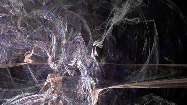 Fantezi kaotik renkli fraktal desen. Soyut Fraktal şekiller. 3D render resimde arka plan veya duvar kağıdı.