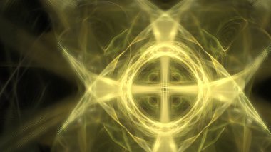 Fantezi kaotik renkli fraktal desen. Soyut Fraktal şekiller. 3D render resimde arka plan veya duvar kağıdı.