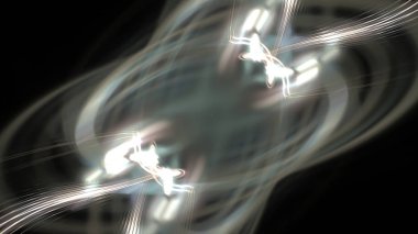 Fantezi kaotik renkli fraktal desen. Soyut Fraktal şekiller. 3D render resimde arka plan veya duvar kağıdı.