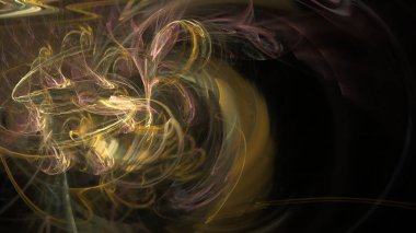 Fantezi kaotik renkli fraktal desen. Soyut Fraktal şekiller. 3D render resimde arka plan veya duvar kağıdı.