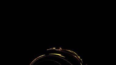 Fantezi kaotik renkli fraktal desen. Soyut Fraktal şekiller. 3D render resimde arka plan veya duvar kağıdı.