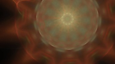 Fantezi kaotik renkli fraktal desen. Soyut Fraktal şekiller. 3D render resimde arka plan veya duvar kağıdı.