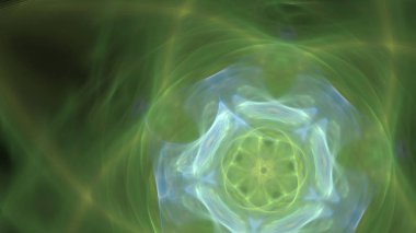 Fantezi kaotik renkli fraktal desen. Soyut Fraktal şekiller. 3D render resimde arka plan veya duvar kağıdı.