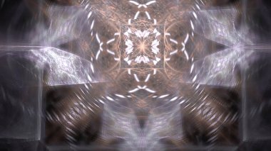 Fantezi kaotik renkli fraktal desen. Soyut Fraktal şekiller. 3D render resimde arka plan veya duvar kağıdı.