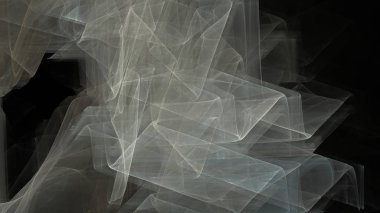 Fantezi kaotik renkli fraktal desen. Soyut Fraktal şekiller. 3D render resimde arka plan veya duvar kağıdı.