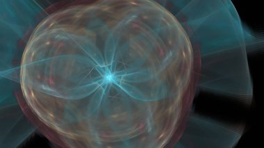 Fantezi kaotik renkli fraktal desen. Soyut Fraktal şekiller. 3D render resimde arka plan veya duvar kağıdı.