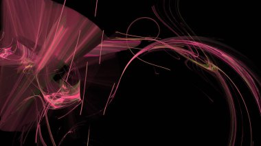 Fantezi kaotik renkli fraktal desen. Soyut Fraktal şekiller. 3D render resimde arka plan veya duvar kağıdı.