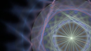 Fantezi kaotik renkli fraktal desen. Soyut Fraktal şekiller. 3D render resimde arka plan veya duvar kağıdı.