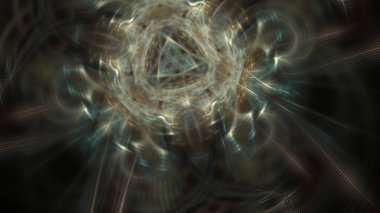 Fantezi kaotik renkli fraktal desen. Soyut Fraktal şekiller. 3D render resimde arka plan veya duvar kağıdı.