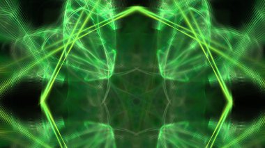 Fantezi kaotik renkli fraktal desen. Soyut Fraktal şekiller. 3D render resimde arka plan veya duvar kağıdı.