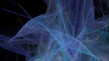 Fantezi kaotik renkli fraktal desen. Soyut Fraktal şekiller. 3D render resimde arka plan veya duvar kağıdı.