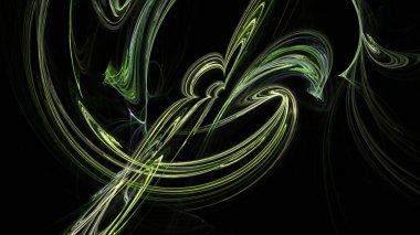 Fantezi kaotik renkli fraktal desen. Soyut Fraktal şekiller. 3D render resimde arka plan veya duvar kağıdı.